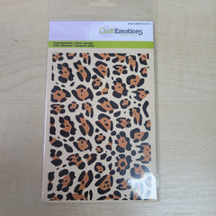 Craft Emotions Clear Silicone Stamp - Panther Print
