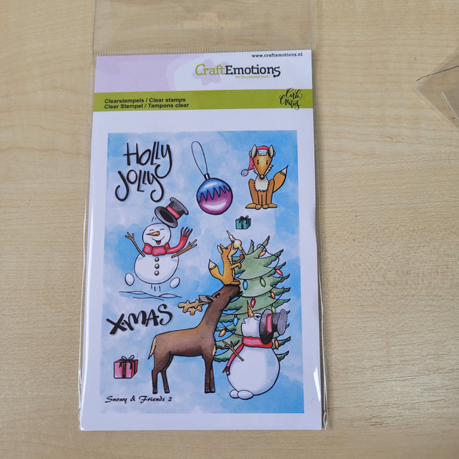 Craft Emotions Clear Silicone Stamp - Snowy & Friends