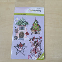 Craft Emotions Clear Silicone Stamp - Fairy House