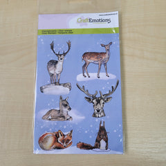 Craft Emotions Clear Silicone Stamp - Forest Animal