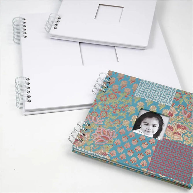 Spiral Bound Sketchbook 20x20 cm Portrait Blank Notebook Writing Drawing