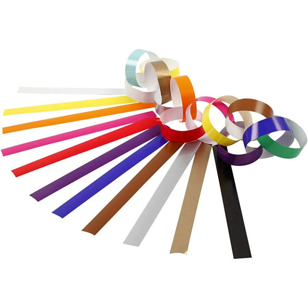 400 x Simple Paper Chains Mixed 12 Assorted Colours For Christmas Decoration Crafts 80g