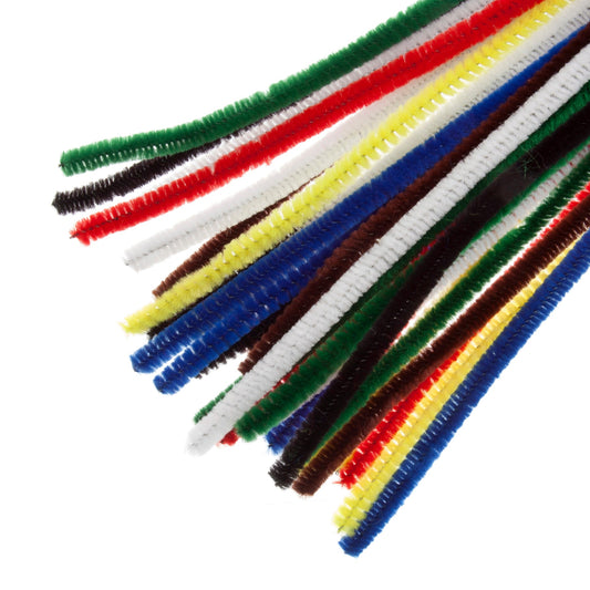20pc 30pc Chenille Stems Pipe Cleaners - 30cm x 6mm Various Colours Crafts Projects
