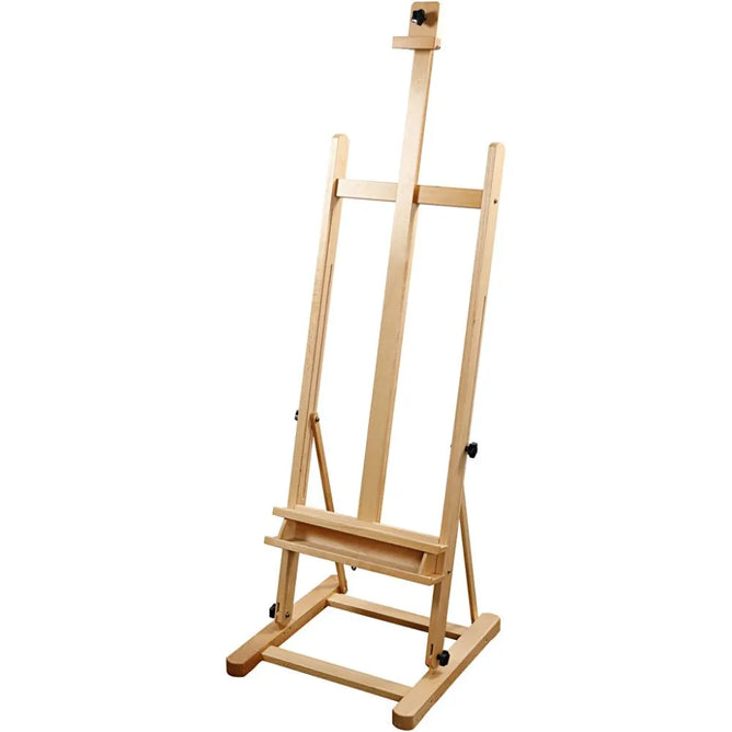 Easel Studio Foldable With Shelf For Canvas Painting Art Crafts 247 cm Elm Wood