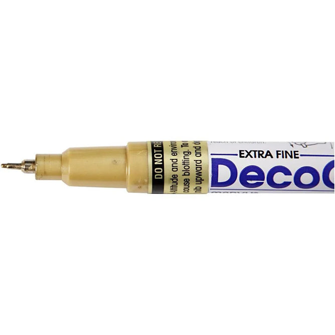 Deco Metallic Ink Permanent Marker Pen 0.8 mm Thick Card Making Crafts Designs