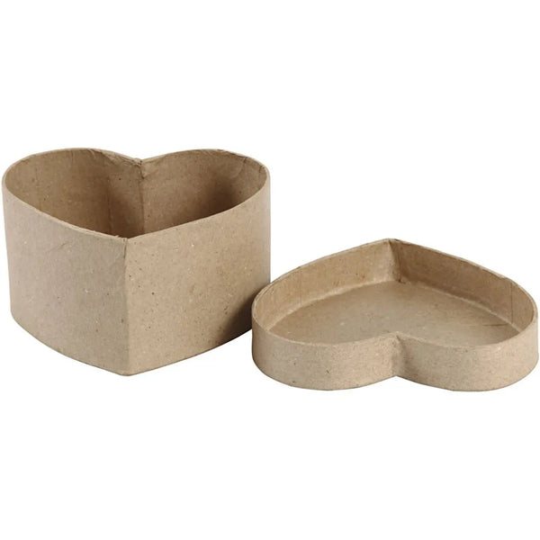 11.5cm Cardboard Heart Shape Hand Made Paper Mache Box Decoration Material Christmas Craft