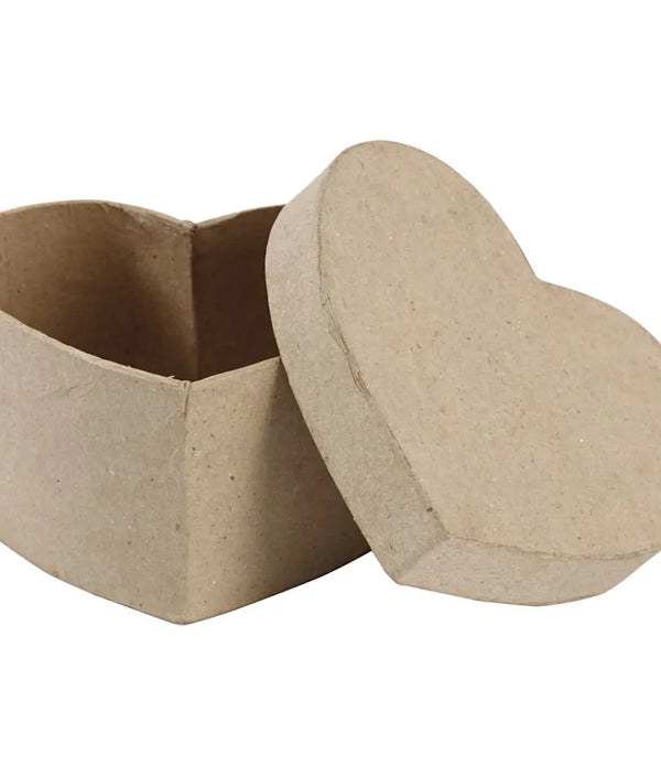 11.5cm Cardboard Heart Shape Hand Made Paper Mache Box Decoration Material Christmas Craft