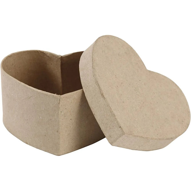 11.5cm Cardboard Heart Shape Hand Made Paper Mache Box Decoration Material Christmas Craft