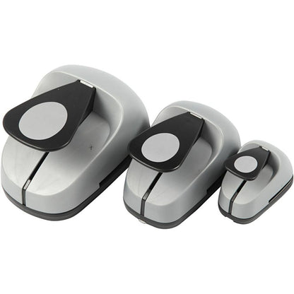 3 - Piece Nested Egg Craft Punch Set - 25/50/76mm Paper Punches for Scrapbooking - Home - Crafts