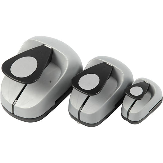 3 - Piece Nested Egg Craft Punch Set - 25/50/76mm Paper Punches for Scrapbooking - Home - Crafts