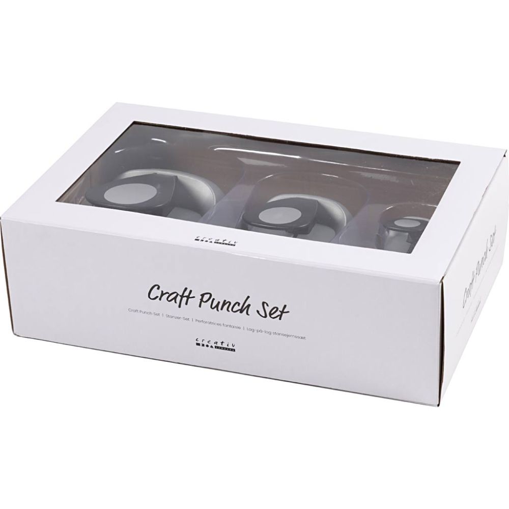 3 - Piece Nested Egg Craft Punch Set - 25/50/76mm Paper Punches for Scrapbooking - Home - Crafts