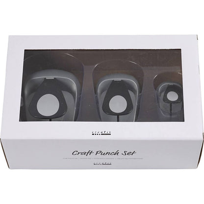 3 - Piece Nested Egg Craft Punch Set - 25/50/76mm Paper Punches for Scrapbooking - Home - Crafts