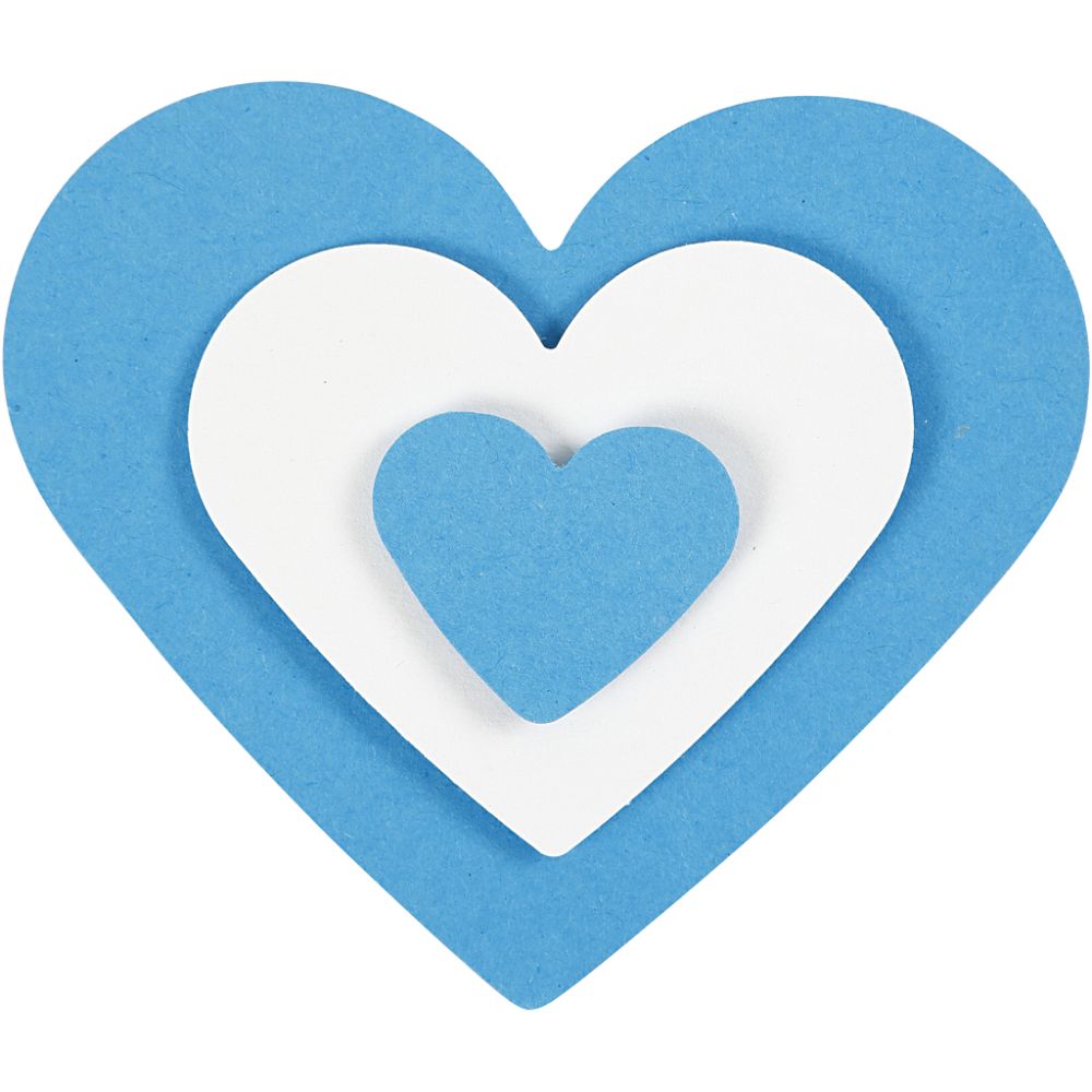 3 - Piece Nested Heart Craft Punch Set - 25/49/75mm Paper Punches for Scrapbooking - Home - Crafts