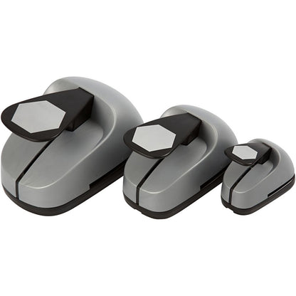 3 - Piece Nested Hexagon Craft Punch Set - 25/49/75mm Paper Punches for Scrapbooking - Home - Crafts