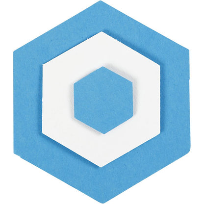 3 - Piece Nested Hexagon Craft Punch Set - 25/49/75mm Paper Punches for Scrapbooking - Home - Crafts