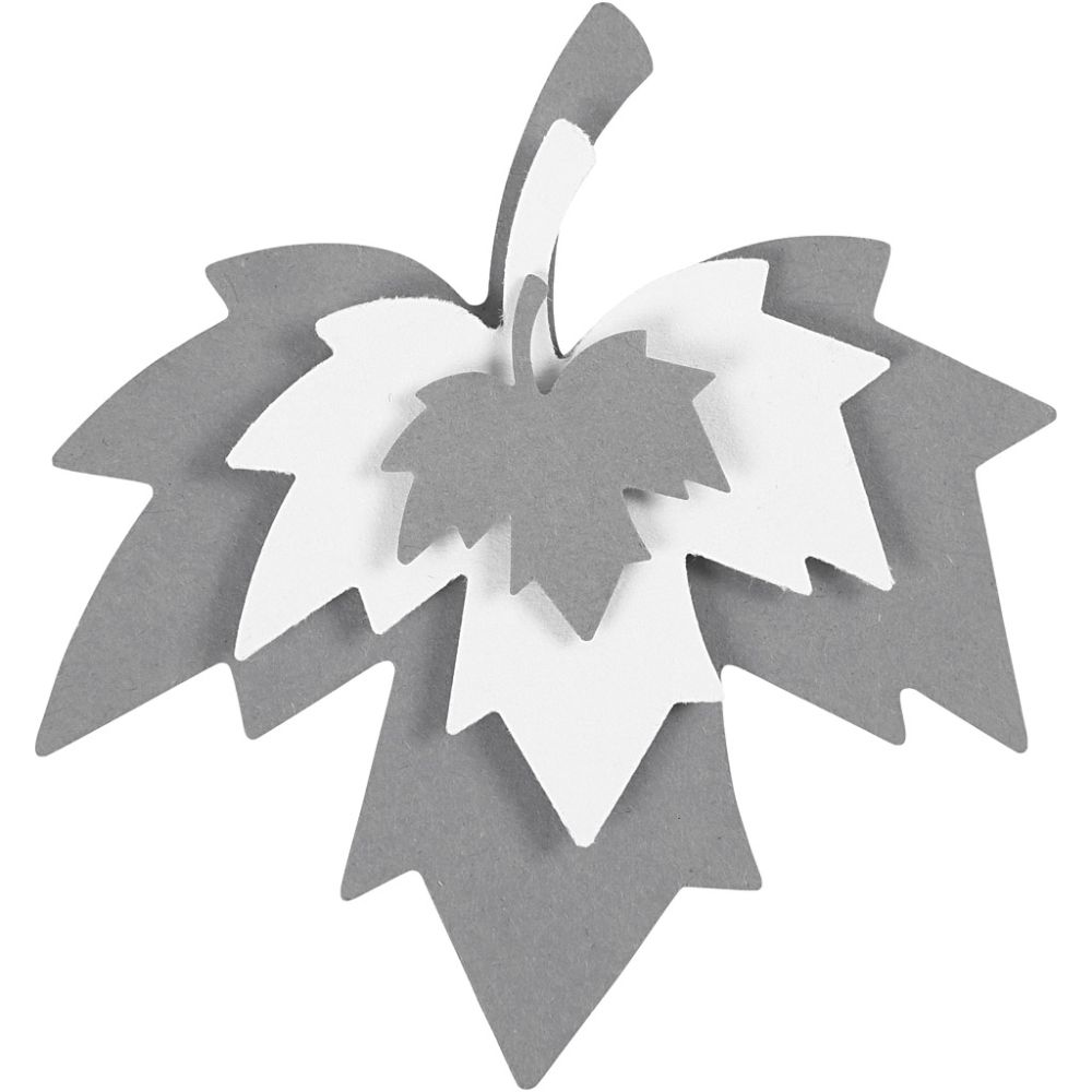 3 - Piece Nested Maple Leaf Craft Punch Set - 25/49/75mm Paper Punches for Scrapbooking - Home - Crafts