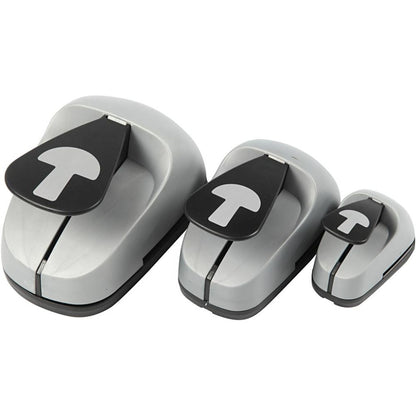 3 - Piece Nested Mushroom Craft Punch Set - 25/50/75mm Paper Punches for Scrapbooking - Home - Crafts