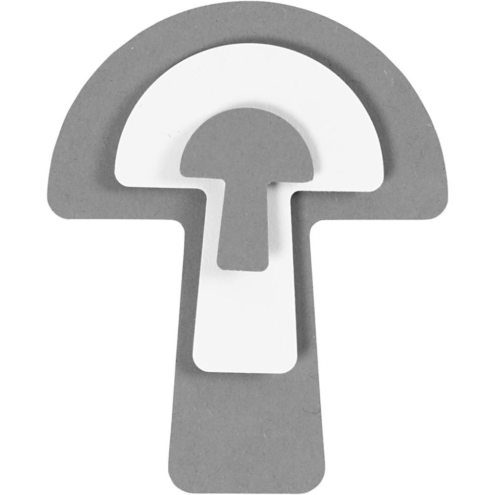 3 - Piece Nested Mushroom Craft Punch Set - 25/50/75mm Paper Punches for Scrapbooking - Home - Crafts