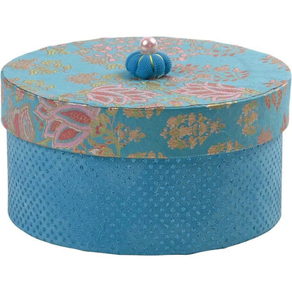 3 Round Shaped Boxes Craft Storage Brown Paper Mache Create Decorate Hand Made - Home - Crafts