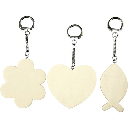 3 x Key Rings Christmas Hanging Decoration