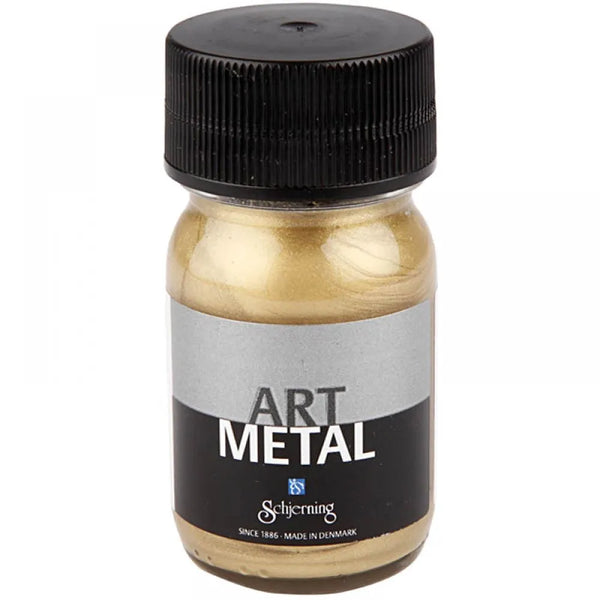 Water-Based Gloss Metallic Paint 30ml Shiny Vintage Effect Opaque Safe