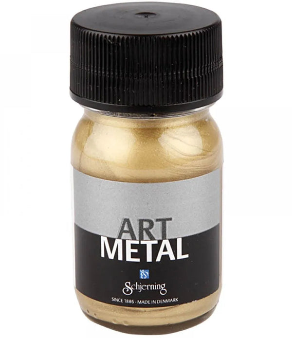 Water-Based Gloss Metallic Paint 30ml Shiny Vintage Effect Opaque Safe