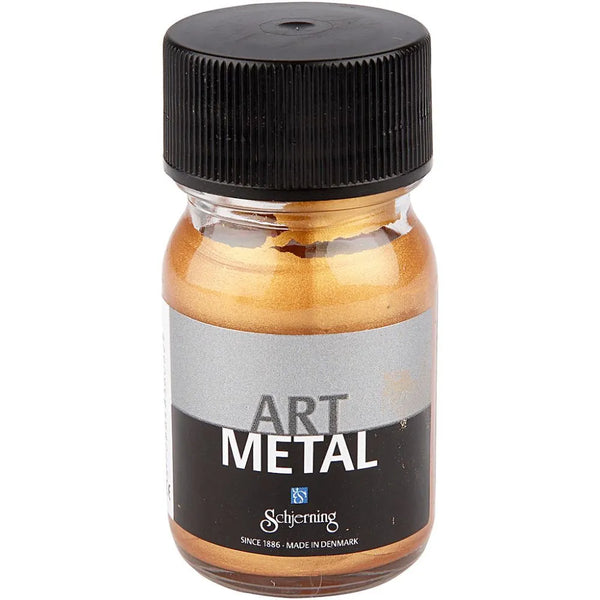 Water-Based Gloss Metallic Paint 30ml Shiny Vintage Effect Opaque Safe