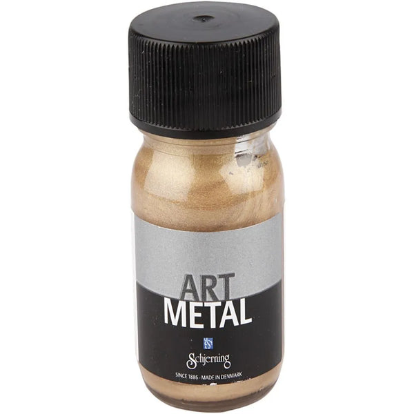 Water-Based Gloss Metallic Paint 30ml Shiny Vintage Effect Opaque Safe