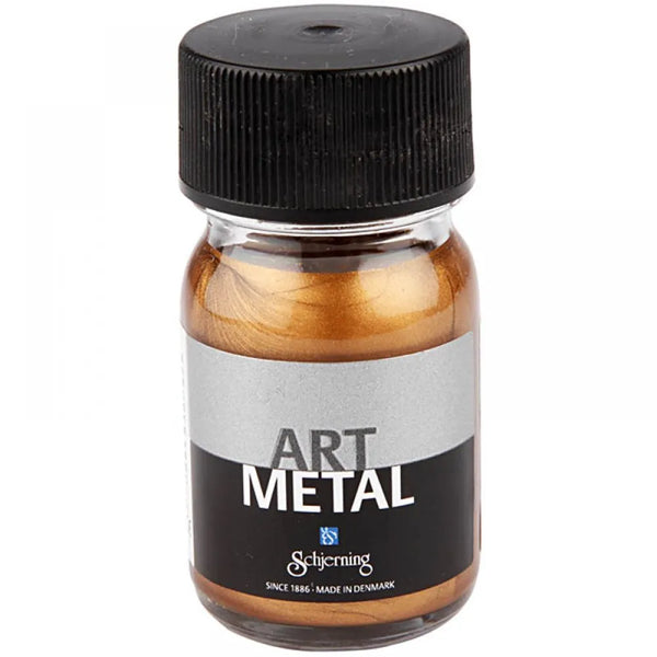 Water-Based Gloss Metallic Paint 30ml Shiny Vintage Effect Opaque Safe