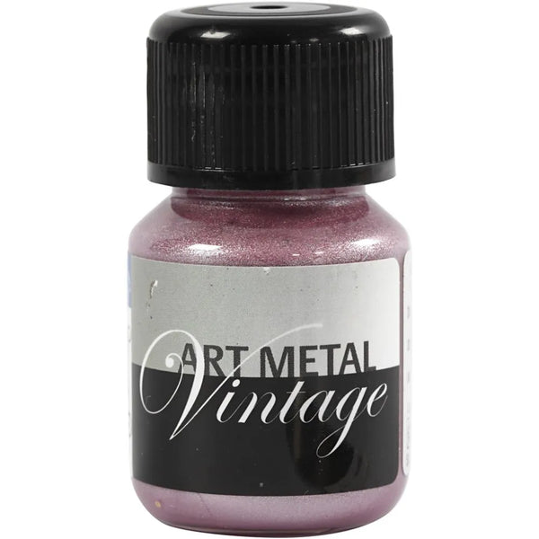 Water-Based Gloss Metallic Paint 30ml Shiny Vintage Effect Opaque Safe