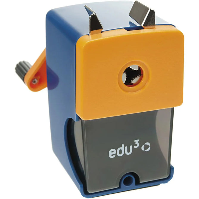 EDU3 Pencil Sharpener School Equipment Stationary Regular & Jumbo-Sized Pencils