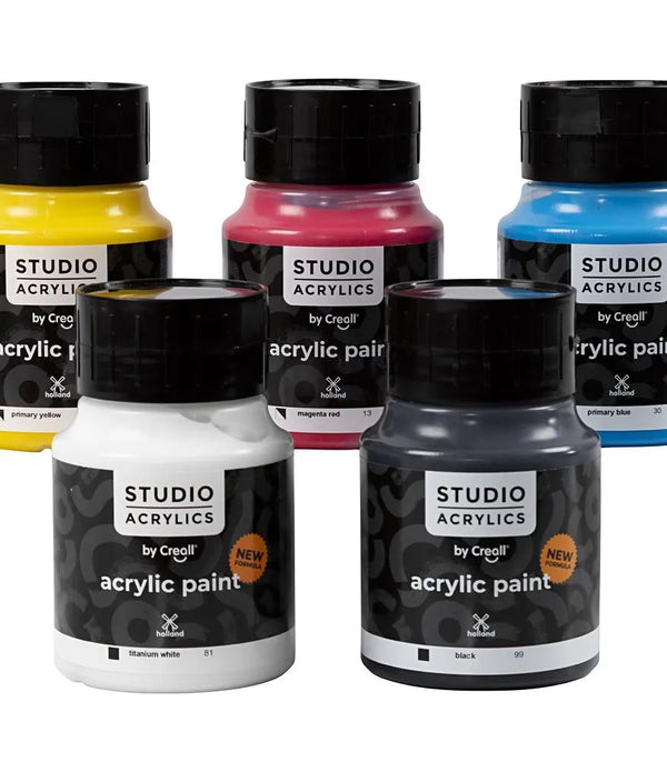 500ml Creall Studio Acrylic Paint  Viscous Paste Consistency Excellent Lastness Assorted Colours