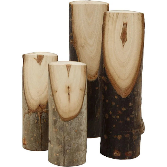 4 x Decorative Tree Branch Cut at An Angle Christmas Crafts