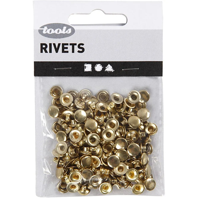 Metal Flat Two-piece Rivets For Decorations Scrapbooking Card Making D: 7 mm