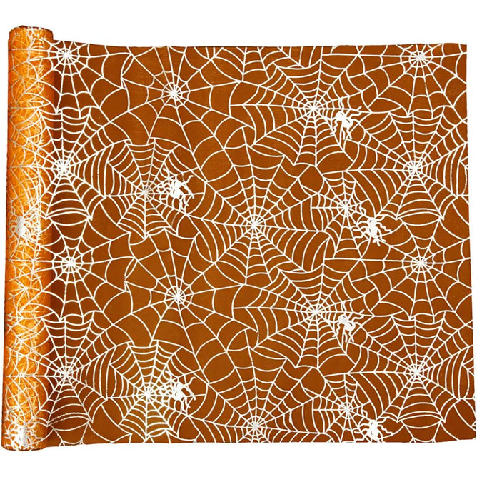 Halloween Table Runner Printed Roll Orange Christmas Decoration Crafts 29cm 3.5m