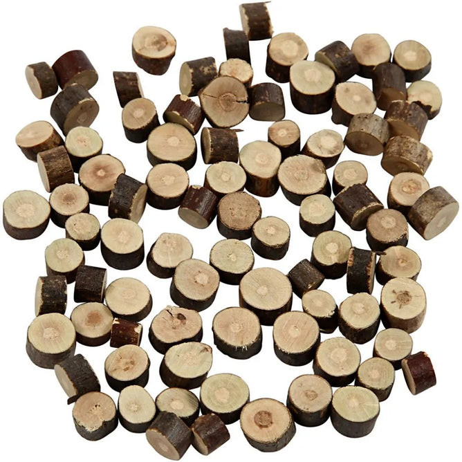 Wood Mix 7-10mm x 4-5mm 230g Christmas Crafts Holiday Decorations