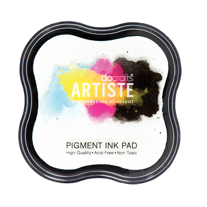 18pc DoCrafts Artiste Pearlescent Matt Ink Pads - Stamping Embossing Powders Crafting Non-Toxic Acid-Free