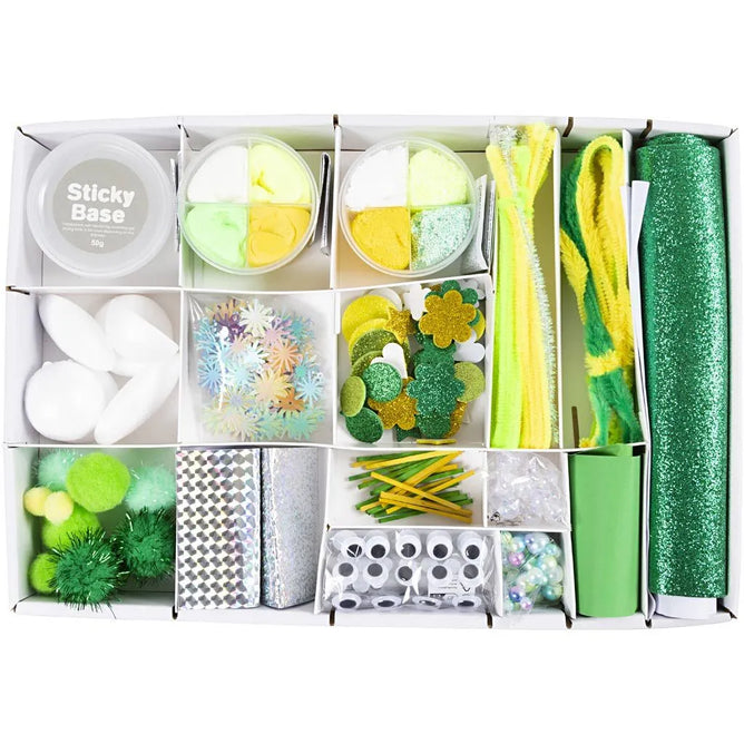 All-in-One Monster Creative Box - Foam Clay Silk Clay Googly Eyes & Fun Materials for Imaginative Projects