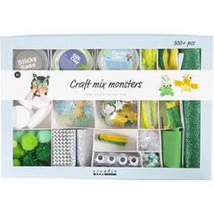 All-in-One Monster Creative Box - Foam Clay Silk Clay Googly Eyes & Fun Materials for Imaginative Projects