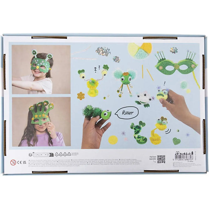 All-in-One Monster Creative Box - Foam Clay Silk Clay Googly Eyes & Fun Materials for Imaginative Projects