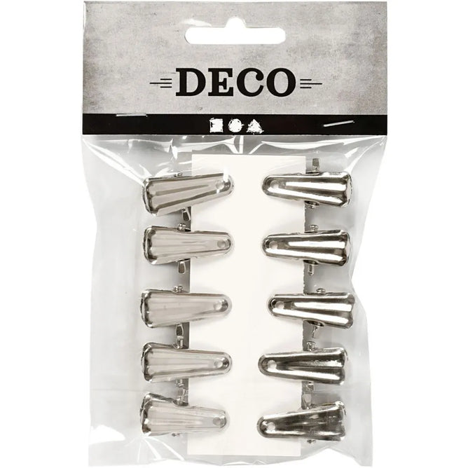 10 x Decorative Metal Pegs Holed Hanging Ornaments Craft Supplies Christmas