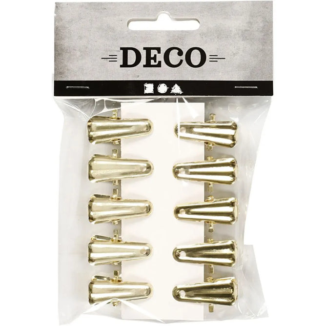 10 x Decorative Metal Pegs Holed Hanging Ornaments Craft Supplies Christmas