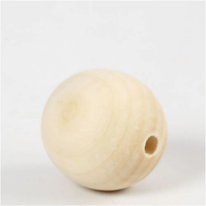 50 x 35mm Wooden Bead Round Macramé Jewellery Making Supplies Crafts