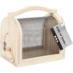 Wooden Insect Cage With Elastic Closure Toys Decoration Crafts