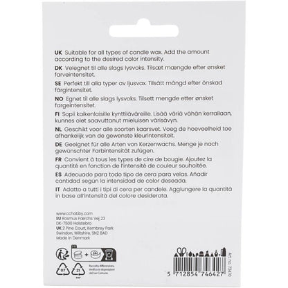 5g Blue Universal Candle Dye Flakes - Concentrated Color Pigments for Soy Wax, Paraffin & Candle Making - Home - Crafts