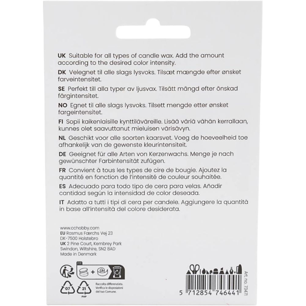 5g Dark Red Universal Candle Dye Flakes - Concentrated Color Pigments for Soy Wax, Paraffin & Candle Making - Home - Crafts