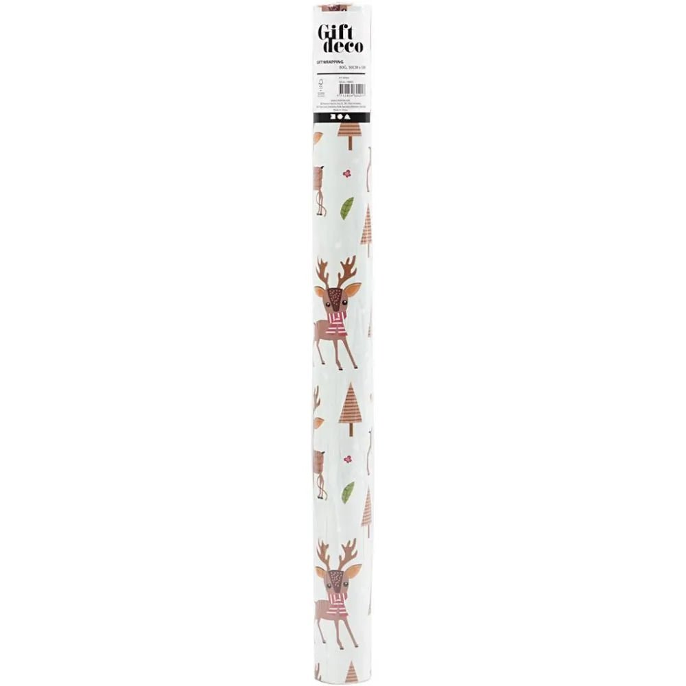 5M Bambi Xmas Gift Wraps High-Quality Wrapping Paper
