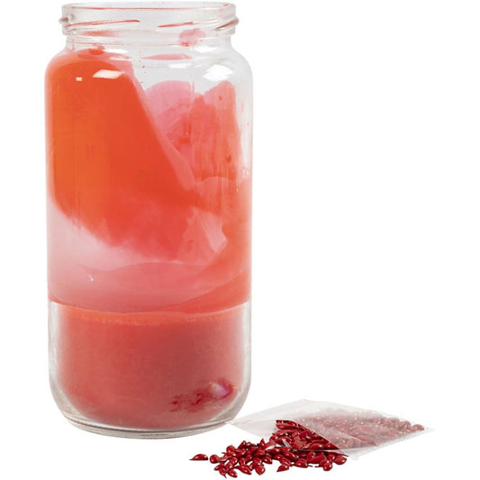 10g Dark Red Universal Candle Dye Flakes - Concentrated Color Pigments for Soy Wax, Paraffin & Candle Making