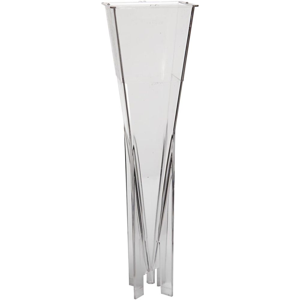 Pyramid Candle Mould - 228x60mm Reusable Plastic Mold for Tall Candles