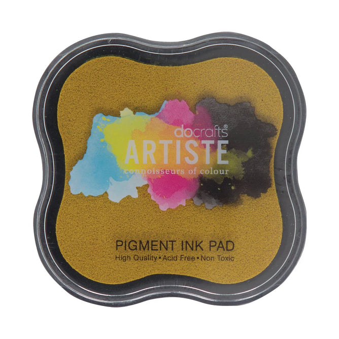 DoCrafts Artiste Pearlescent Matt Ink Pads 18 Shades - Stamping Embossing Powders Crafting Non-Toxic Acid-Free